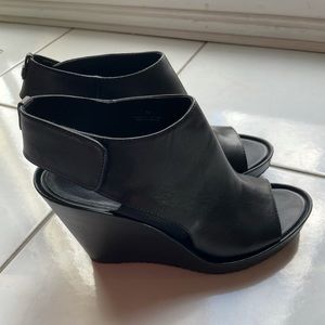 Black Leather Rudsak Platforms in size 37
